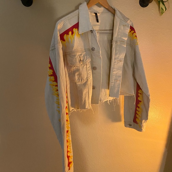 Cropped flame jacket - Picture 4 of 6